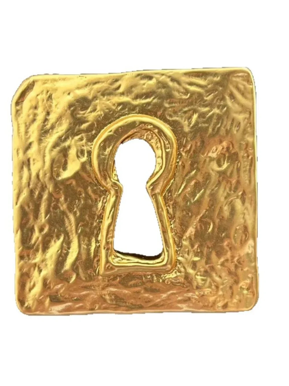 Schiaparelli Classic Key-Shaped Square Brooch